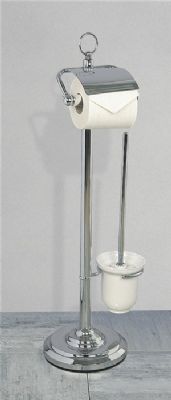 MILLER CLASSIC CHROME/WHITE BATHROOM FREE STANDING PAPER HOLDER/TOILET BRUSH SET (LIDDED/UNLIDDED), 5663CH *SPECIAL OFFER* MILLER CLASSIC CHROME/WHITE BATHROOM FREE STANDING PAPER HOLDER/TOILET BRUSH SET (LIDDED/UNLIDDED), 5663CH *SPECIAL OFFER*